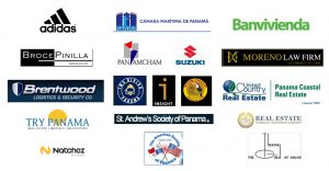 USAR Client Logos — Adidas, Banvivienda, Suzuki, Moreno Law Firm, Brentwood, Panama Chamber of Maritime Commerce, Try Panama, St. Andrews Society of Panama, Natchez and more